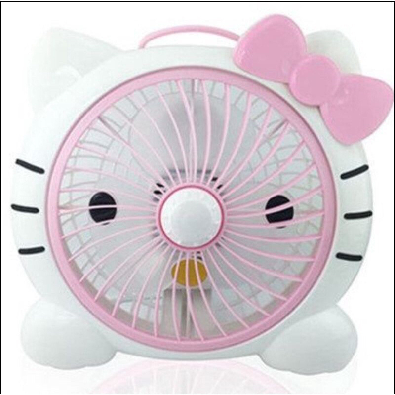 🌈台灣現貨🌈hello kitty電風扇/凱蒂貓電風扇/卡通電風扇/桌上型電風扇