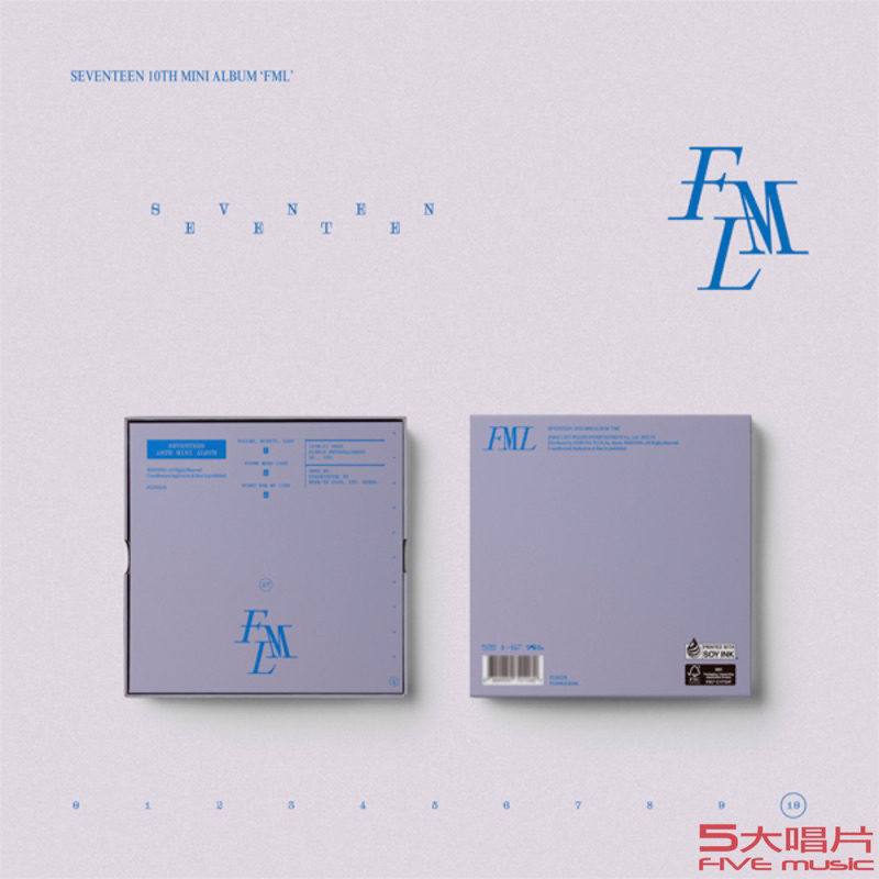 五大唱片 💽 - (現貨) Seventeen 第十張迷你專輯「FML」 豪華版 Deluxe Ver.