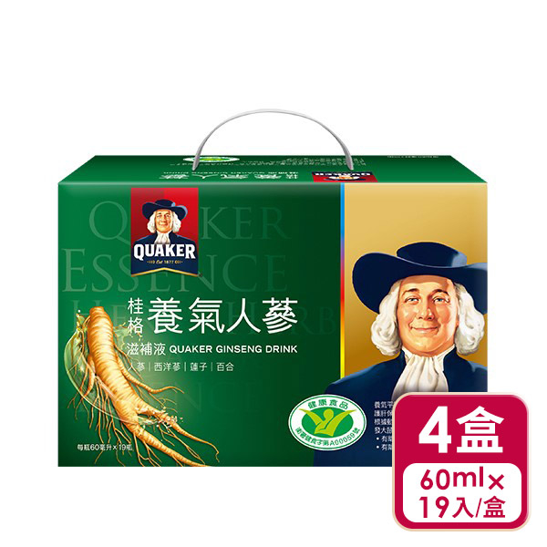 QUAKER桂格 養氣人蔘(19瓶入)x4入組