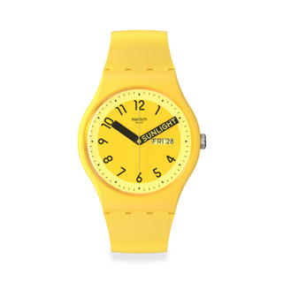 【SWATCH】New Gent 手錶 PROUDLY YELLOW (41mm) 瑞士錶 男錶 SO29J702 黃