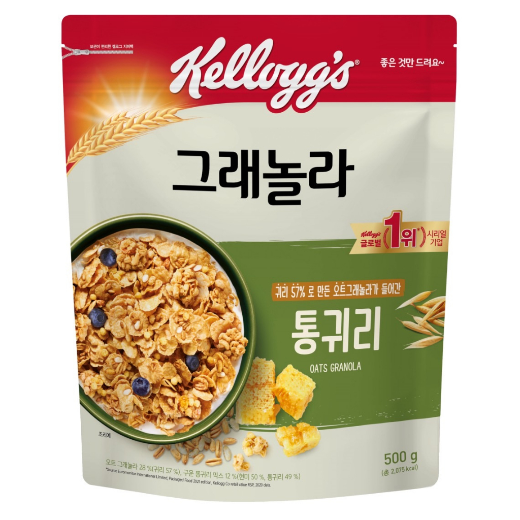 Kellogg's 家樂氏 全麥燕麥片500g  買兩包送贈品