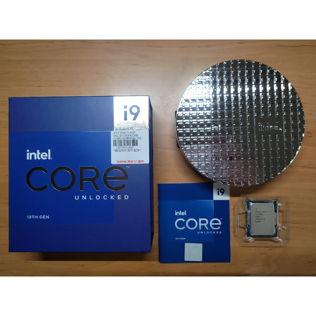 台灣捷元公司貨 保固至2026年1月13號 原廠盒裝 Intel Core i9 13900K 第13代 CPU