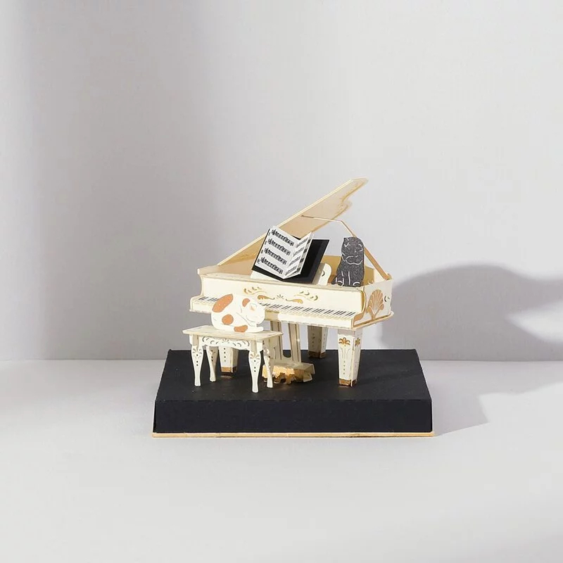 紙模型【復古風DIY材料包】鋼琴