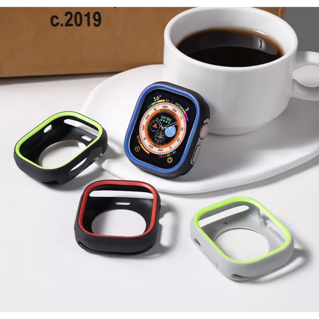 Apple Watch保護框 4/5代 雙色錶殼/手錶保護框/矽膠保護殼/防摔保護殼(不含錶帶)