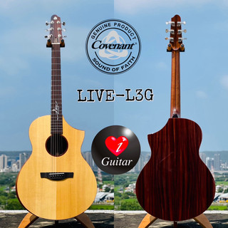 【iGuitar】卡弗蘭特 Covenant LIVE L3G北美雲杉/印度玫瑰木面單41吋民謠吉他愛吉他強力推薦