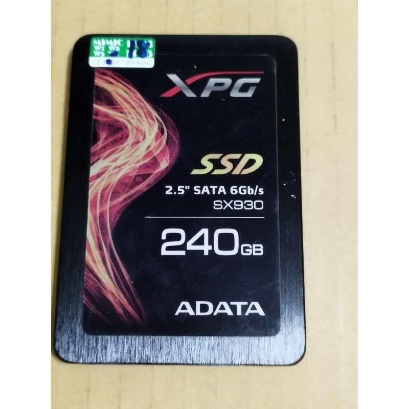 XPG  威剛 ADATA SX930  固態硬碟   SSD  240GB