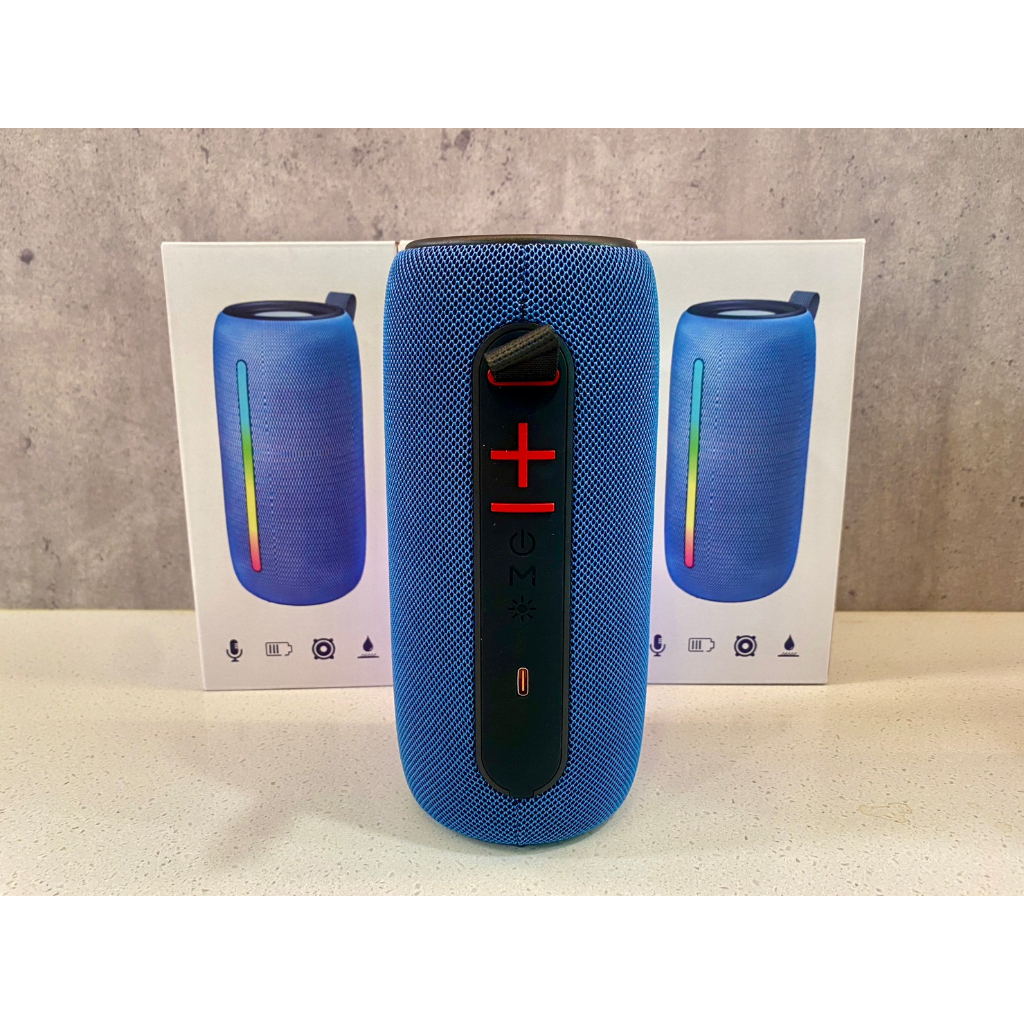 T26 藍色款 時尚多媒體 重低音 無線藍芽 RGB燈光 音響 音響 喇叭 支援藍芽 收音機FM USB TF AUX