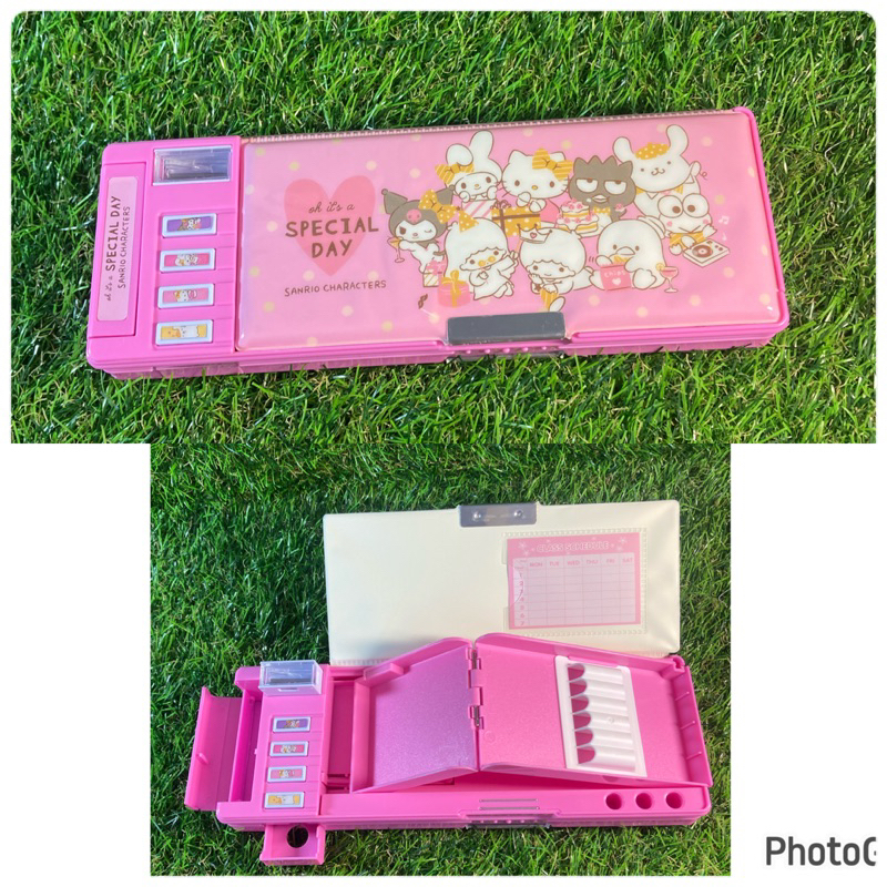 現貨 三麗鷗 Hello Kitty 四按鍵多功能筆盒 鉛筆盒 多功能筆盒 筆盒 自動鉛筆盒