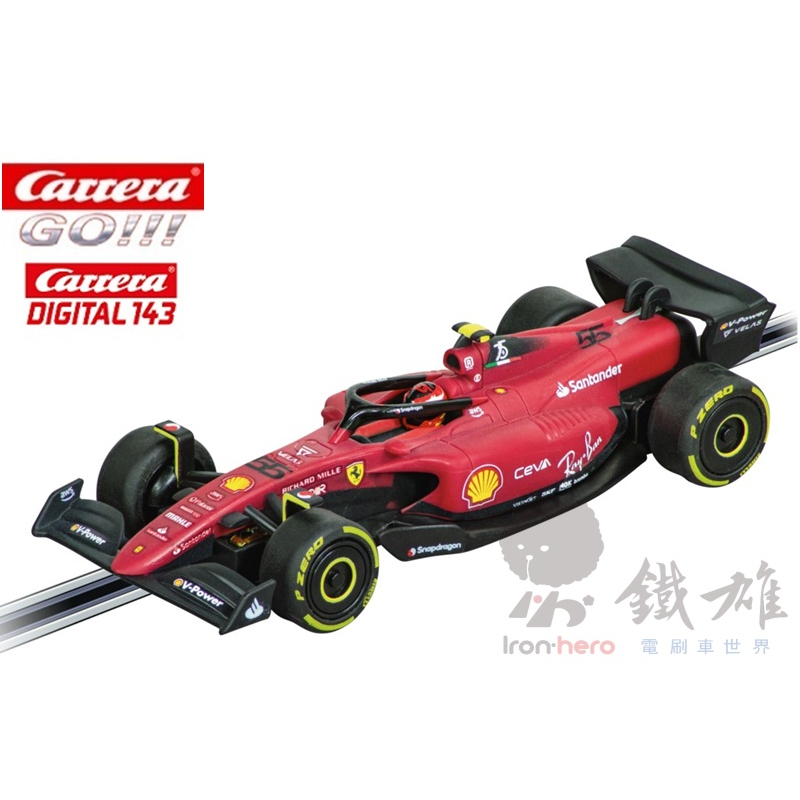 Carrera GO!!! 20064203 Ferrari F1-75 "Sainz, No.55" 電刷車