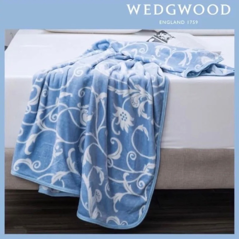 🦋全新單人150x180cm WEDGWOOD 豐饒之角超細纖維印花毛毯、旅行毯、毯子