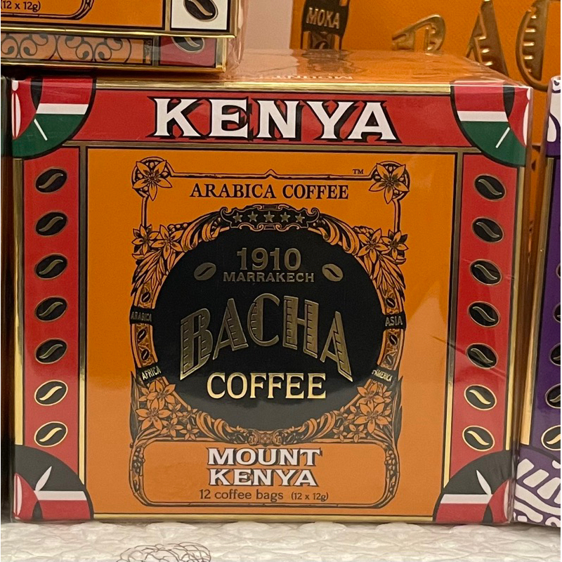❣️現貨❣️ Bacha Coffee 濾掛式咖啡禮盒(MOUNT KENYA) 12入/盒 附原裝紙袋