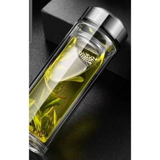 特價 雙層玻璃瓶 隨身瓶 隨行杯 玻璃瓶 水瓶 泡茶杯 水瓶 隨身瓶 隨手瓶【 320ml 】