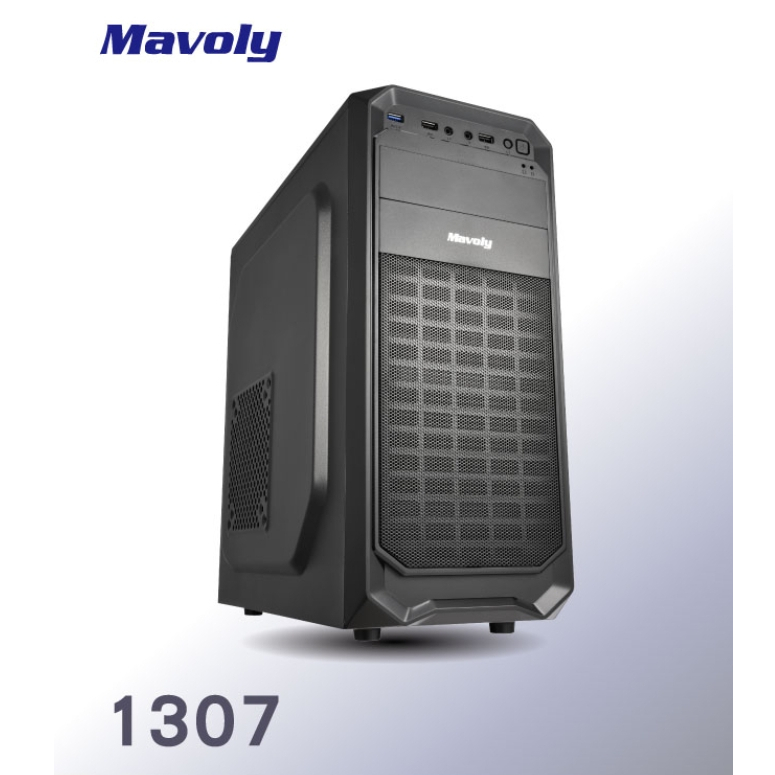 Mavoly 松聖 1307 黑化 USB3.0 電腦機殼 機殼 ATX 電腦機箱 電腦零件安裝