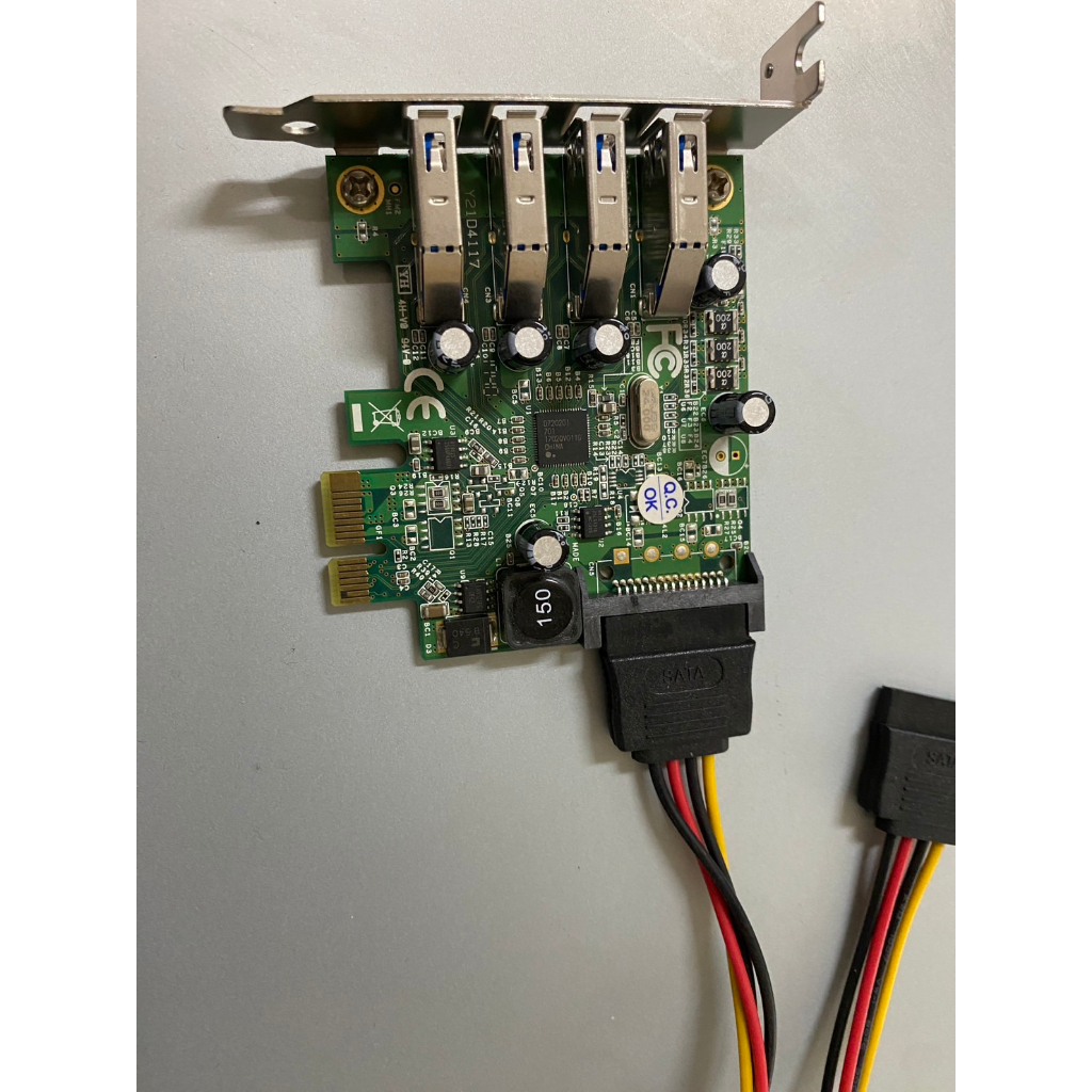 【伽利略】PCI-E USB3.0 4埠 擴充卡(Renesas-NEC) PTU304N 短檔板