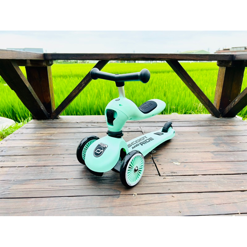 🦖小怪獸嬰兒用品出租-奧地利滑步車Scoot &amp; Ride Cool飛 二合一滑步車-奇異果