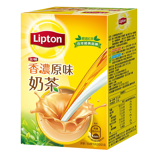 立頓Lipton 奶茶粉原味盒裝 (10入*20G) 墊腳石購物網