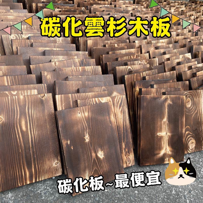 ✧朋朋小木坊✧碳化木板10片組鹿角蕨 蘭花 鹿角蕨上板 板材 碳化木板 碳化板 碳化木木板