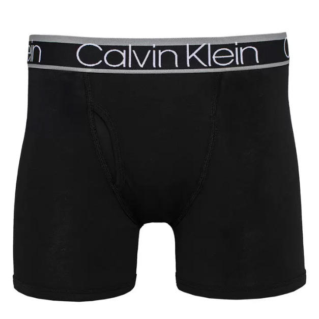 Calvin Klein 男棉混紡平口褲3入組-黑
