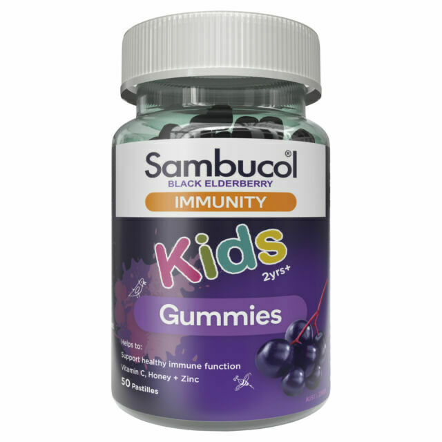 澳洲 Sambucol 小黑莓兒童接骨木軟糖50顆 (效期11/2025)
