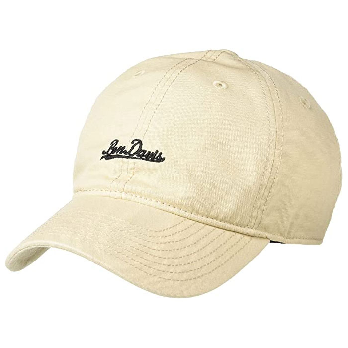BEN DAVIS BDW-8669-10 CANVAS UV CAP 草寫字體 防紫外線 棒球帽 老帽 (淺卡其色)