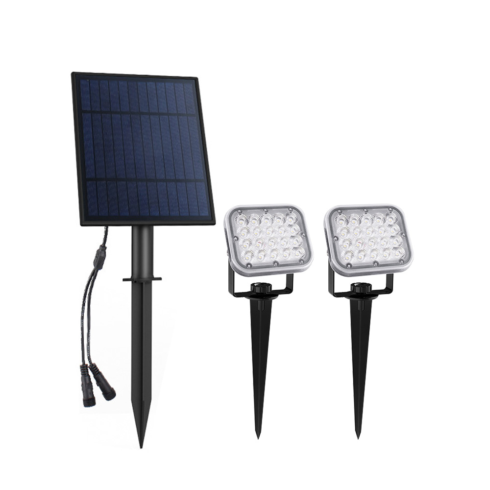 【傑太光能】D-72 太陽能 1對2 / 1對4 草坪 壁掛 兩用燈 投射燈 太陽能燈 庭院燈 樹燈 牆燈 戶外燈