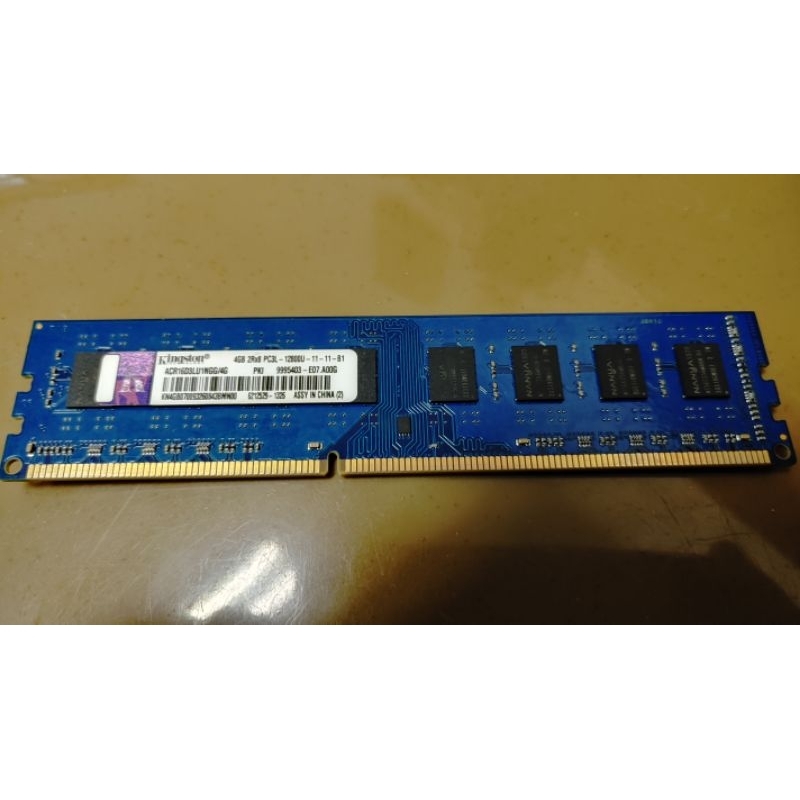 kingston金士頓ddr3l 1600 4g acr16d3lu1ngg/4g 雙面