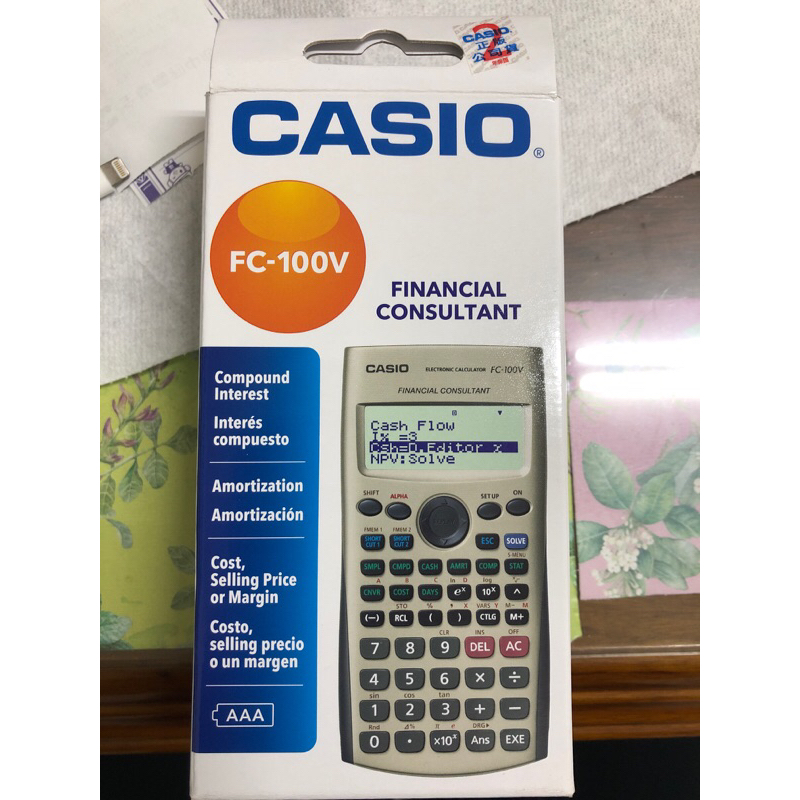 CASIO FC-100V財務金融計算機