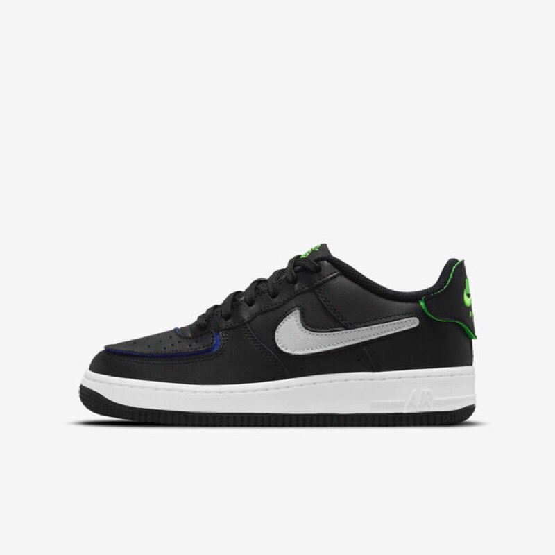 Nike Air Force 1/1 GS 大童 休閒鞋 魔鬼氈 皮革 DH7341-001