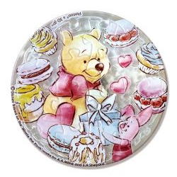 百耘圖 - HPD0116013 Winnie The Pooh小熊維尼(1)拼圖磁鐵16片-透明(圓)