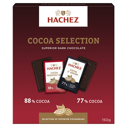 【HACHEZ】13537精選巧克力(77% &amp; 88%) _150g｜品牌旗艦店 情人節、告白禮、巧克力禮盒