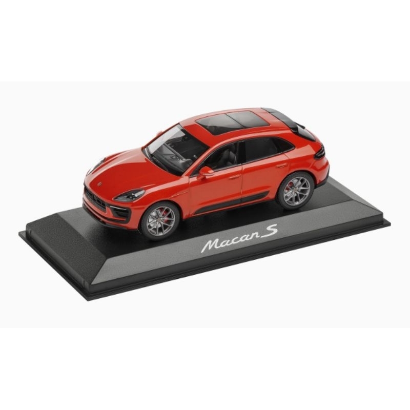 《保時捷車主精品》德國原廠原版Macan S (紅色) 1/43模型車現貨