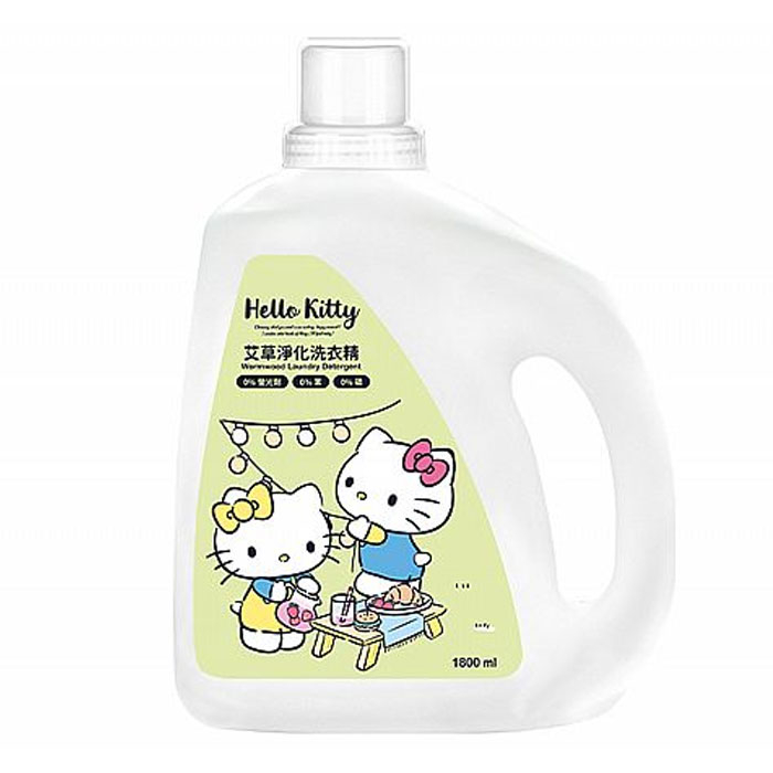 御衣坊 Hello Kitty 艾草淨化洗衣精(1800ml) 三麗鷗Sanrio授權【小三美日】DS014102