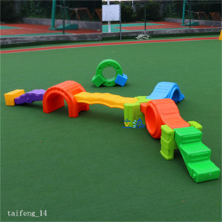 【臺風行 專業器材】新款促銷 含運 運動玩具 加厚幼兒園平衡木組合套裝獨木橋鉆洞感統訓練兒童樂園幼兒園玩具