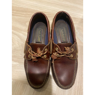 Timberland 深棕 女款 帆船鞋 25.5cm