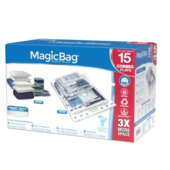 MagicBag 真空壓縮收納袋15入 1600355 (門市同步銷售，請先聊聊庫存再下單)2404