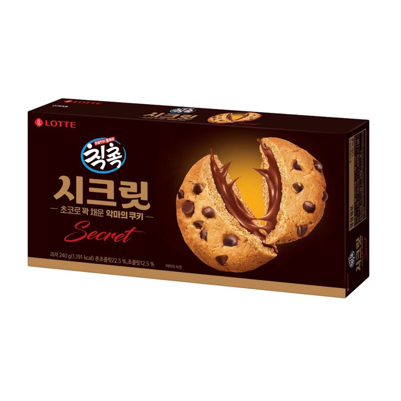 韓國 🇰🇷 樂天 lotte 熔岩 巧克力 巧克力豆 餅乾