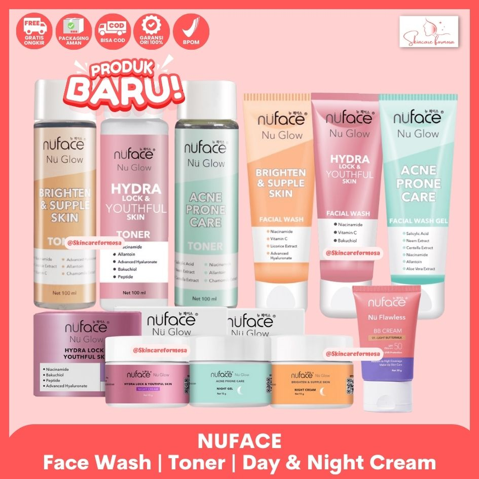 SM2254 NUFACE Face Wash | Toner | Day &amp; Night Cream