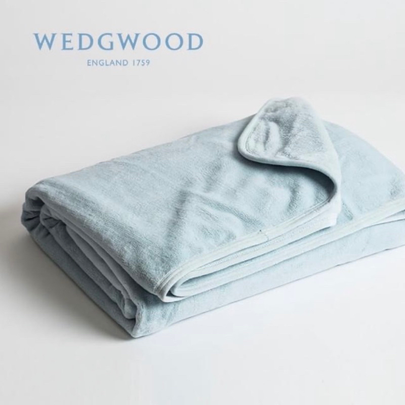 🌿 全新WEDGWOOD 🌿超細纖維法蘭絨毯、素色毛毯、毯子、保暖毯-雙人180x210cm