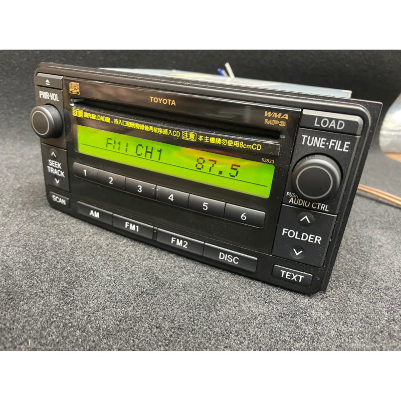 TOYOTA  Wish Vios ALTIS 前置6片CD MP3原廠主機