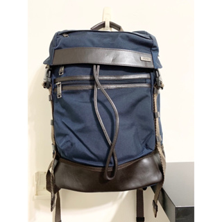Tumi後背包-Kinser Flap Backpack 深藍色 9成新