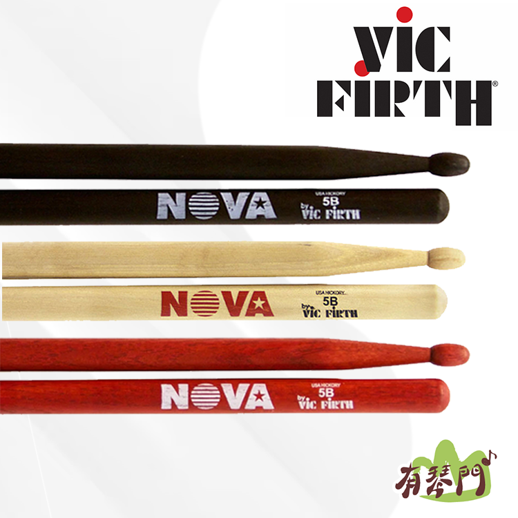 【美國製】Vic Firth NOVA 5B 胡桃木鼓棒 爵士鼓 鼓棒 爵士鼓鼓棒 爵士鼓棒 打點板鼓棒 打點鼓棒