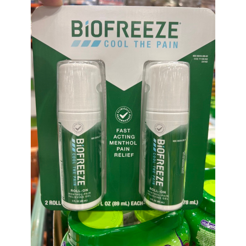 特價預購中‼️美國好市多Biofreeze 百歐 舒緩凝膠 按摩滾珠 2入組