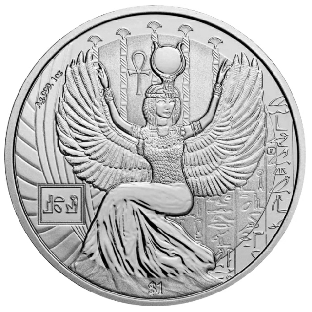 2023獅子山埃及眾神-伊西斯銀幣（附Air-Tite保護盒）