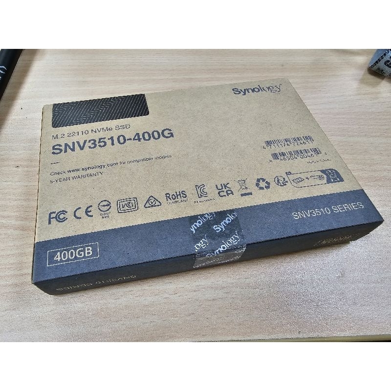 Synology SNV3510 400G M.2 22100 快取用SSD,