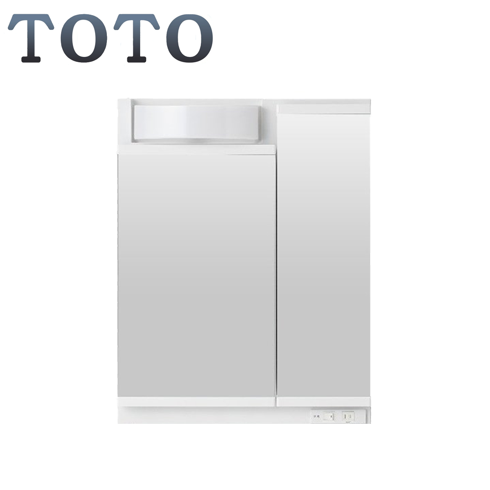 TOTO日本原裝進口，60CM雙面收納鏡櫃、照明、化妝鏡、浴室櫃(LMPB060A2GDC1G)