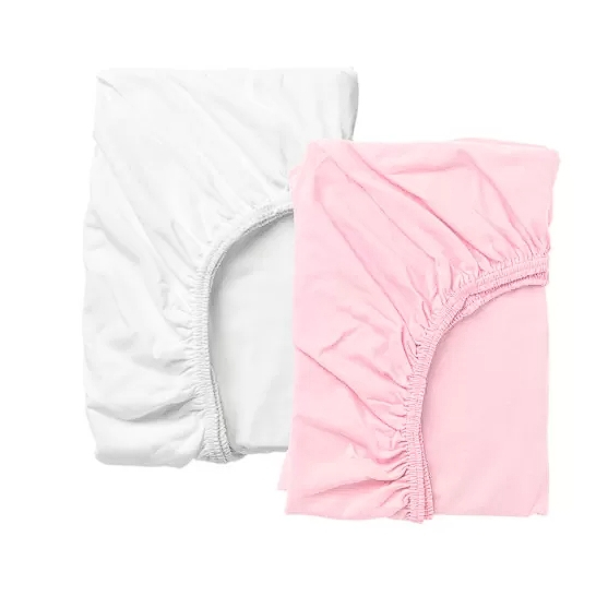 ikea LEN系列  嬰兒床床包 白色(全新) 120*60cm