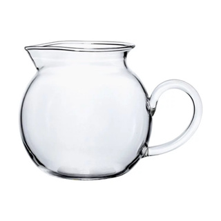 台灣宜龍 茶道具 經典圓形耐熱玻璃大茶海(450ml) 茶道 茶席 哨子 茶湯