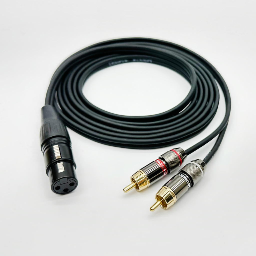 Y線 XLR RCA 一分二 卡農公 Y型 RCA 雙排線