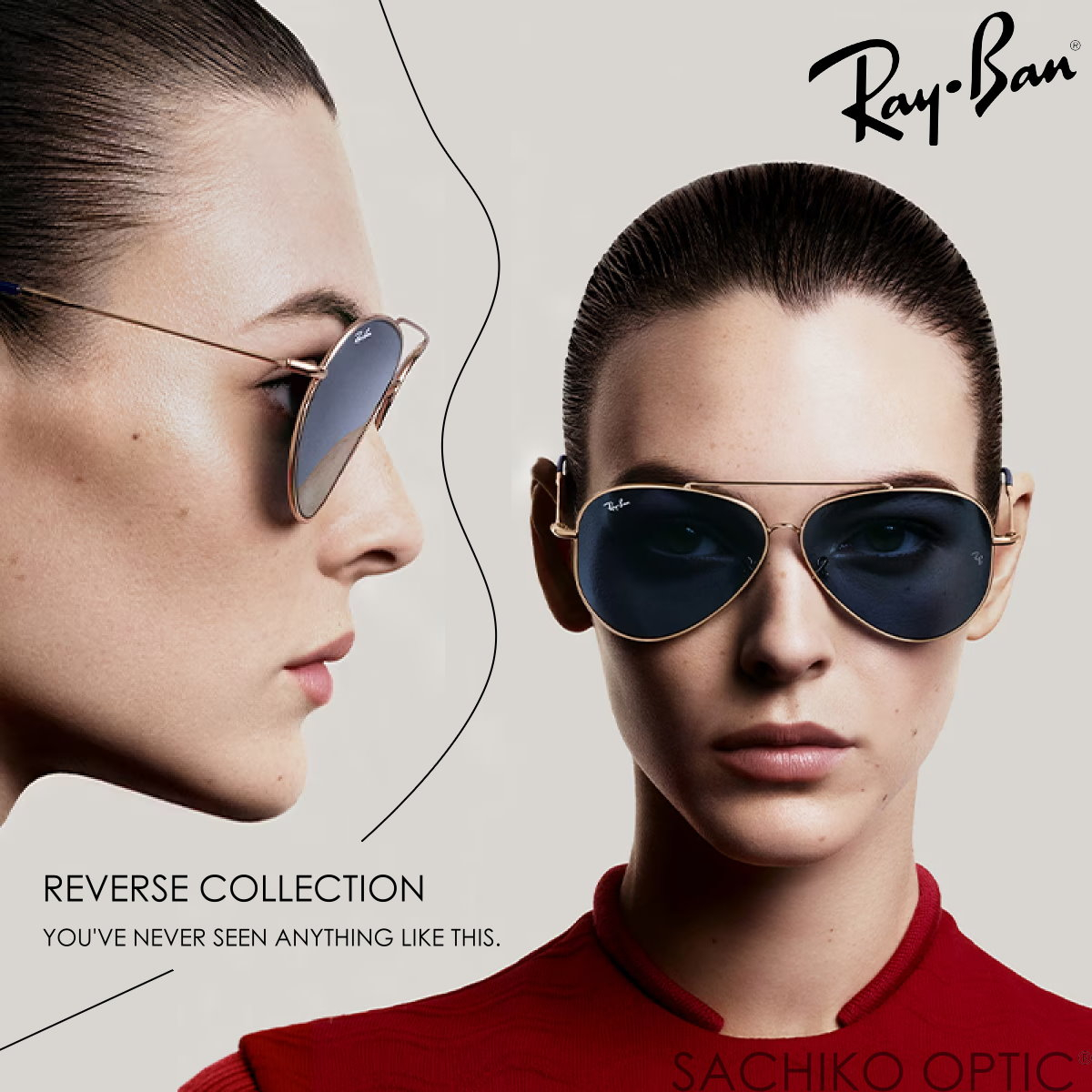 RayBan RBR0101S 反轉雷朋墨鏡｜REVERSE系列大框復古眼鏡框 男生女生飛行員抗UV太陽眼鏡【幸子眼鏡】