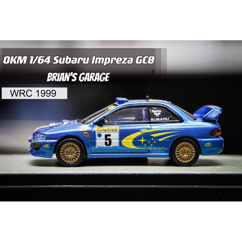 (林口現貨) OKM 1/64 Subaru Impreza GC8 WRC 1999 #5 速霸陸 合金車